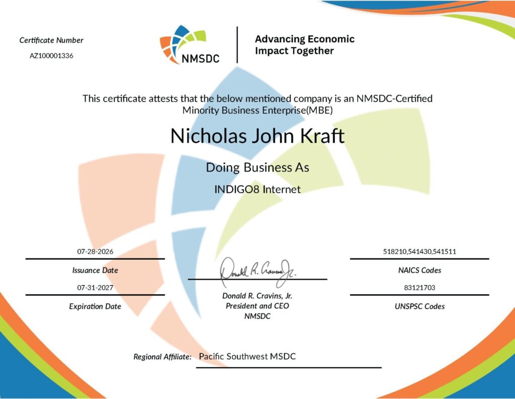 NMSDC Ceritficate 2026